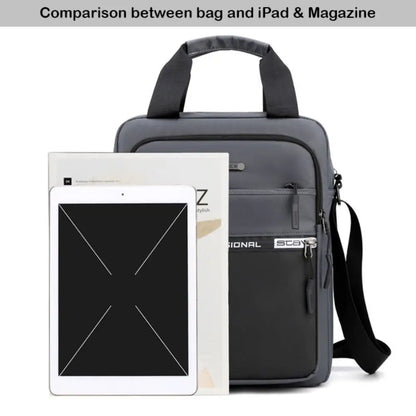 High-capacity, high-quality men's shoulder bag, made of waterproof and multifunctional Oxford fabric