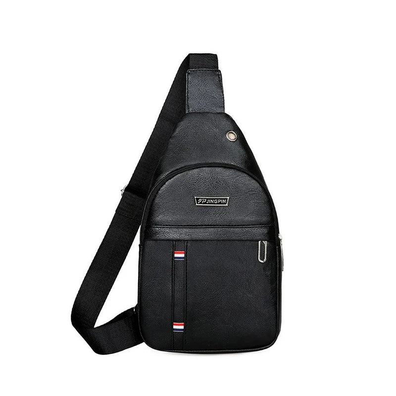 Men's PU shoulder bag, fanny pack, crossbody bag