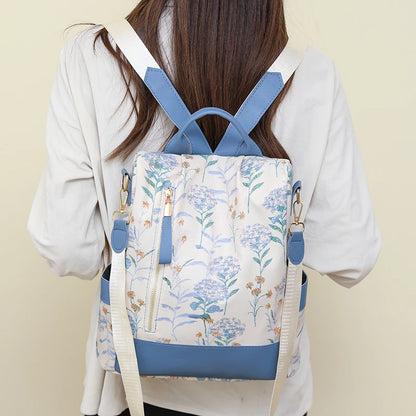 Women's Leather Backpack with Anti-Theft Design – Multifunctional and High-Capacity