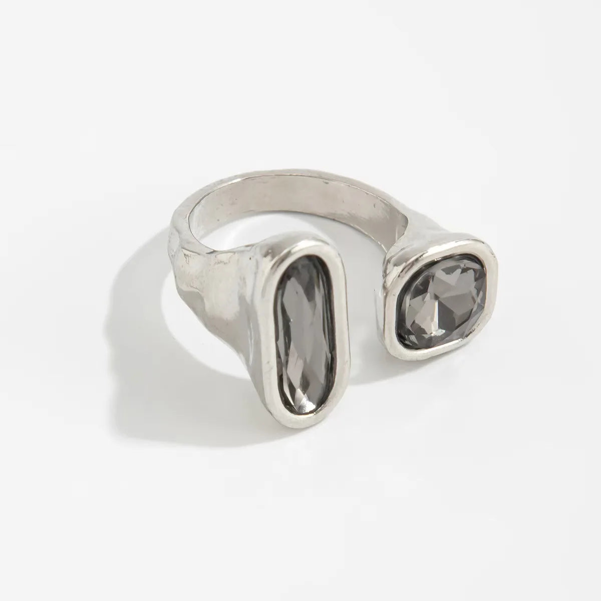 Minimalist Geometric Adjustable Open Ring