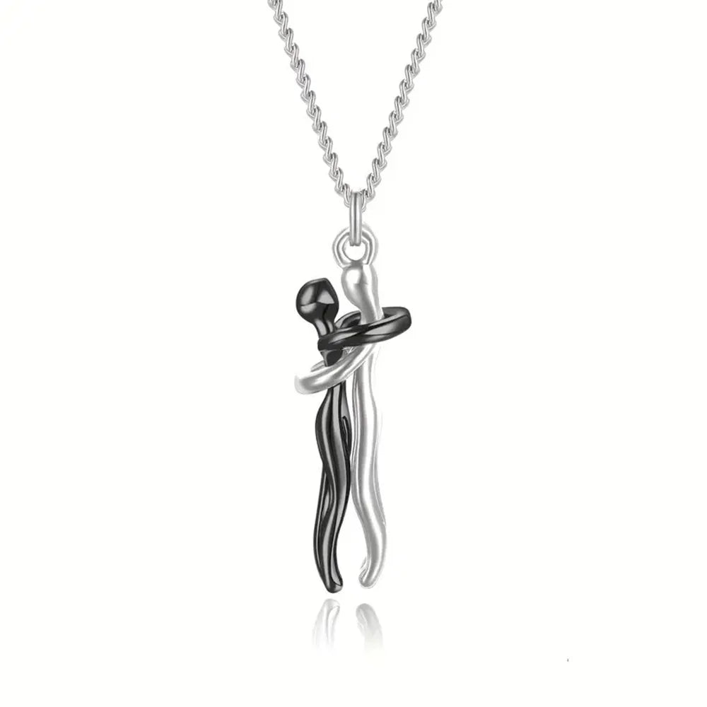 Love Symbol Hug Pendant Necklace – Sophisticated and Elegant