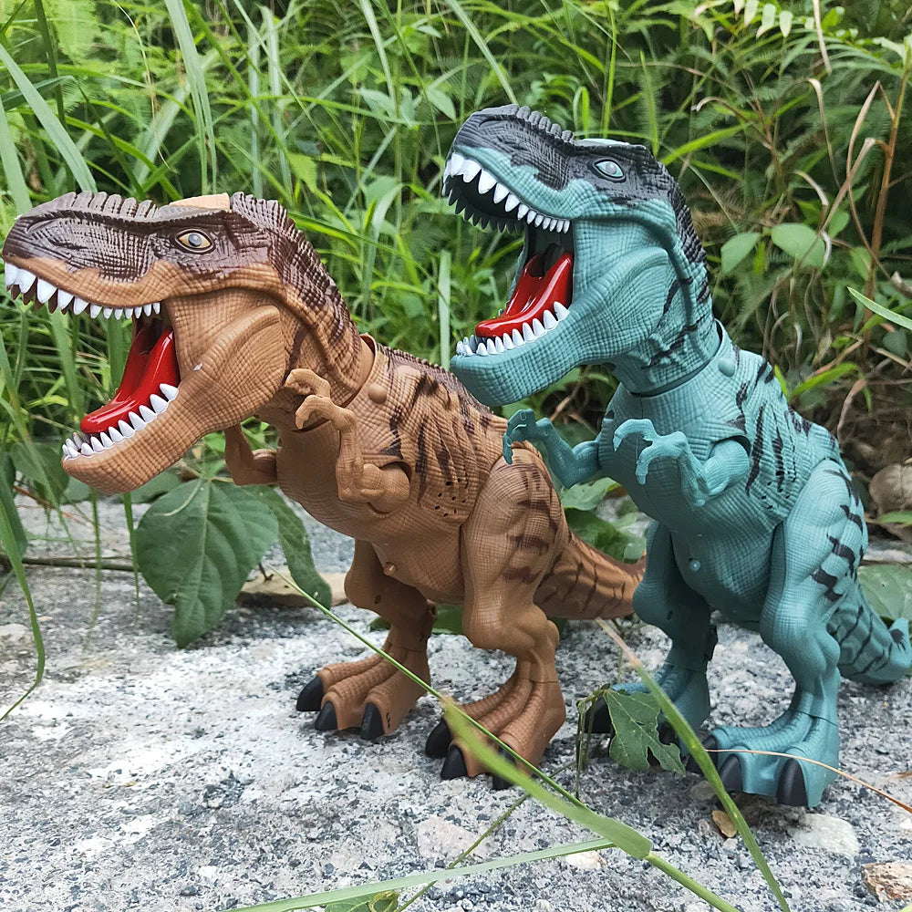 Large, Electric Mechanical Dinosaur Robot Toy for Children – Walks, Releases Smoke, Lays Eggs, Emits Light and Sound