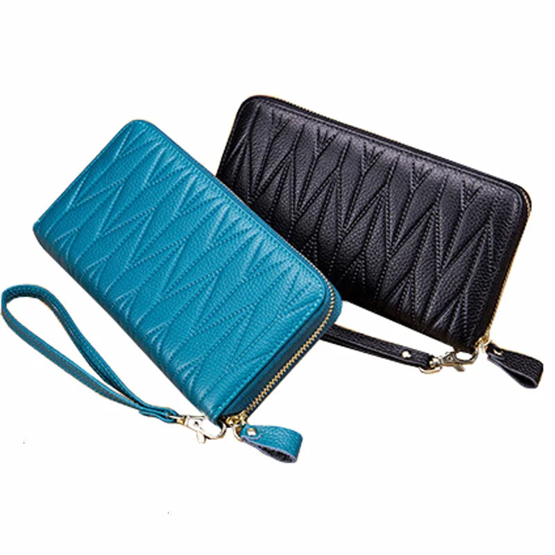 Women's wallet in genuine leather with RFID for card