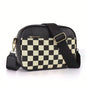 Classic retro multifunctional women's handbag, with shoulder and crossbody strap, zipper closure, small and square shape