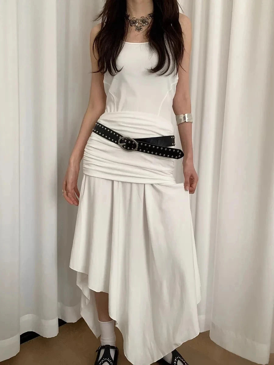 Bohemian women's belt with rivets, sophisticated and exclusive design
