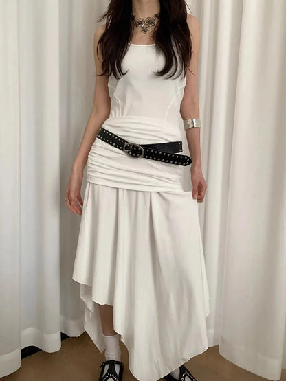 Bohemian women's belt with rivets, sophisticated and exclusive design