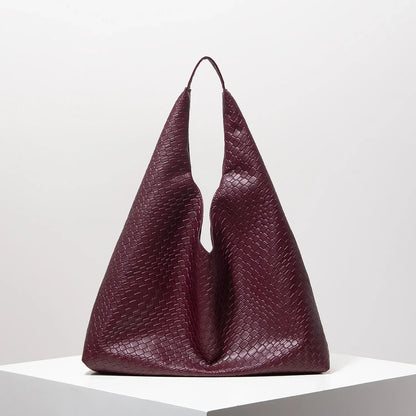 Women's Large-Capacity Retro Leather Hobo Shoulder Bag