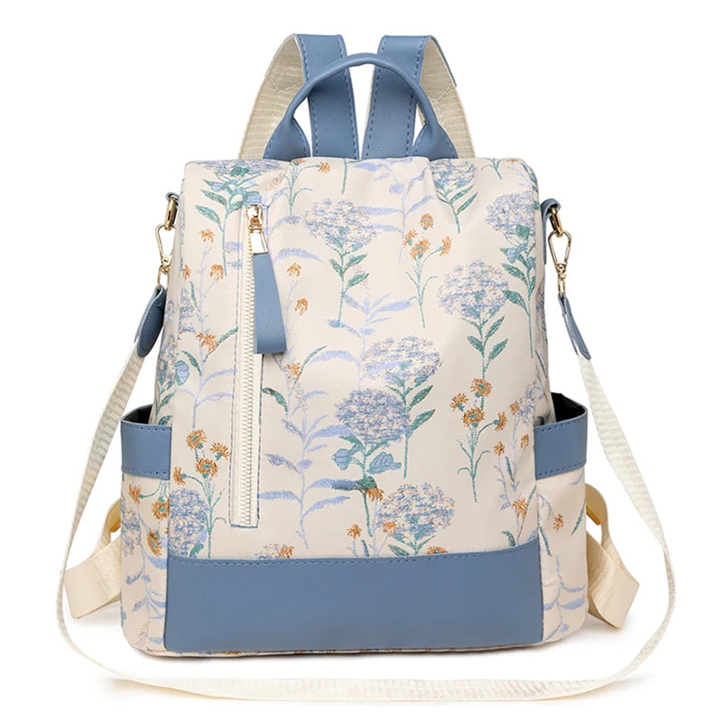 Women's Leather Backpack with Anti-Theft Design – Multifunctional and High-Capacity