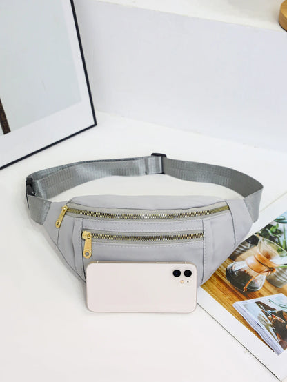 Lightweight crossbody fanny pack for women and men, ideal for running, walking, traveling, and exercising