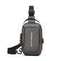 Stylish Men's Sling Bag - Durable Oxford Fabric, Crossbody Chest Pack with Phone Pocket, Zip Closure for Daily Commute