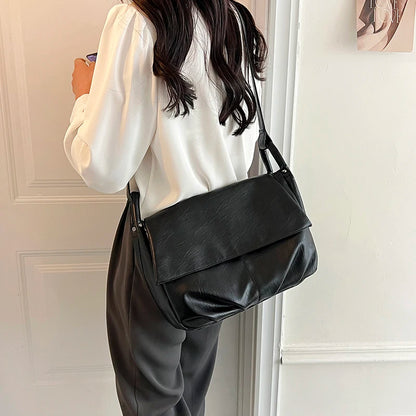 Large women's leather handbag