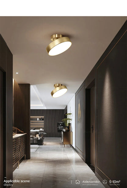 LED Ceiling Light Modern Rotatable Lamp For Corridor Bedroom Living Room Restaurant Indoor Home Decor Round Illumination Fixture