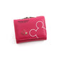 Girls' wallet for teenagers with cartoon letter print and three folds