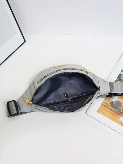 Lightweight crossbody fanny pack for women and men, ideal for running, walking, traveling, and exercising