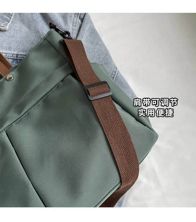 Women's Large-Capacity Nylon Tote Bag (Shoulder or Hand-Carry)