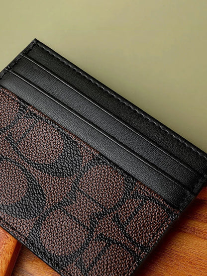 Small women's card holder wallets with an elegant design.