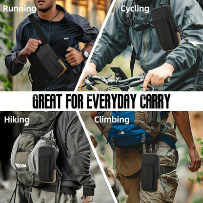 Multifunctional sports waist pack for mobile phones, suitable for mountaineering, hiking, and other outdoor activities.