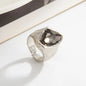 Minimalist Geometric Adjustable Open Ring