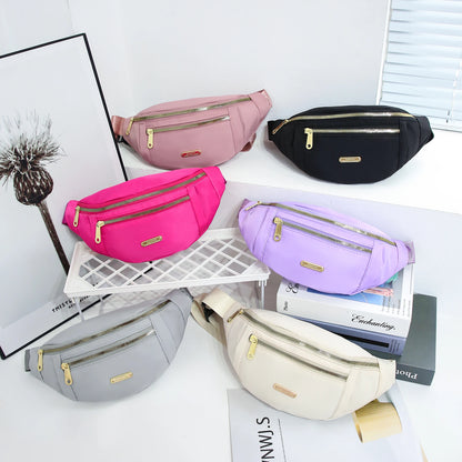 Lightweight crossbody fanny pack for women and men, ideal for running, walking, traveling, and exercising