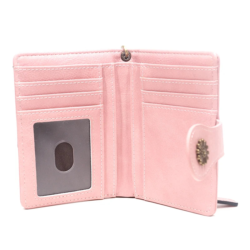 Retro leather women's wallet