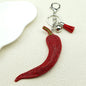 Ladybug keychain with a beautiful and charming crystal pendant