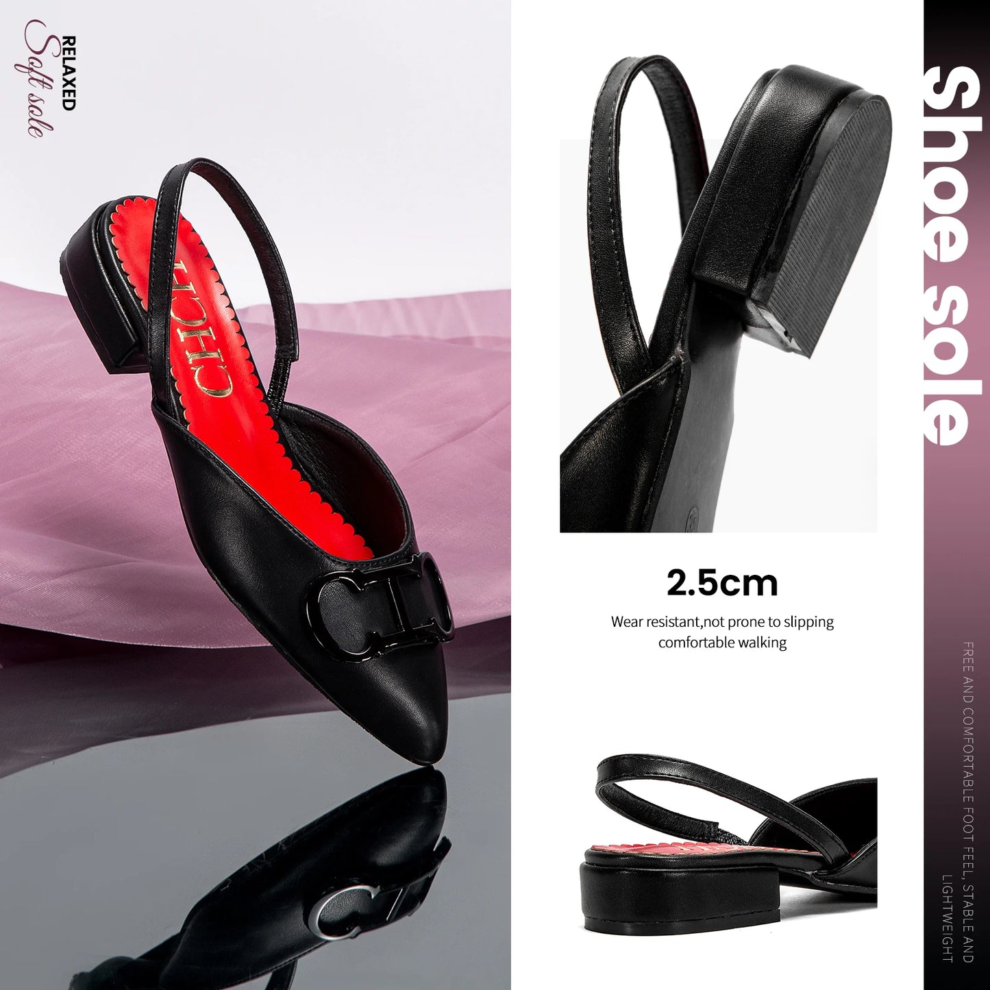 Women's shoe, pointed toe style, elegant