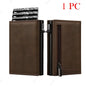 Sophisticated men's wallet in fiber with compartments RFID for cards
