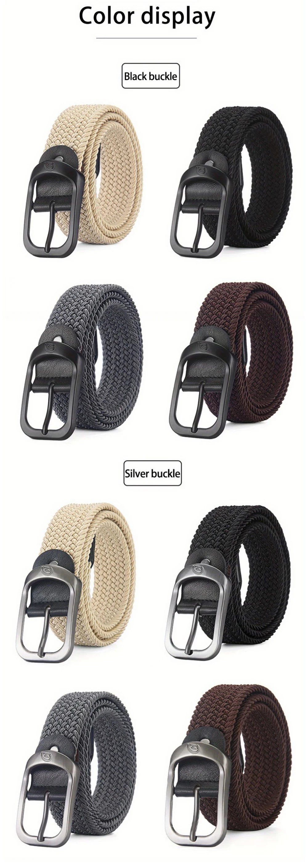 Unisex casual and modern belt in various colors