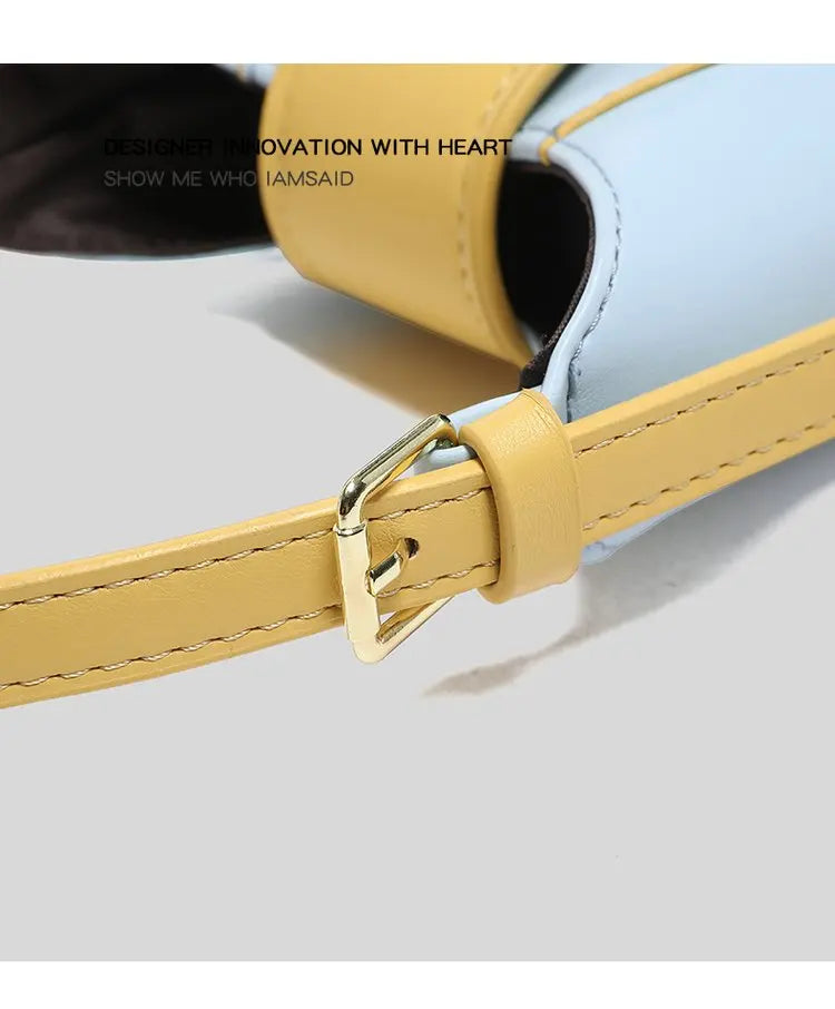 Women's handbag in premium leather, with an elegant vintage style