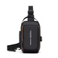 Stylish Men's Sling Bag - Durable Oxford Fabric, Crossbody Chest Pack with Phone Pocket, Zip Closure for Daily Commute