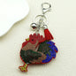 Ladybug keychain with a beautiful and charming crystal pendant