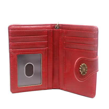 Retro leather women's wallet