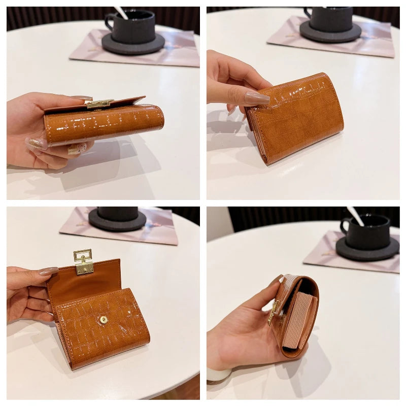 Women's leather wallet in a variety of colors 2025