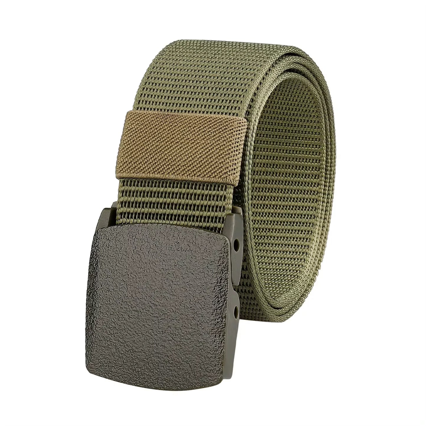 Canvas belt for men and women, tactical style, made of nylon, without metal.