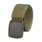 Canvas belt for men and women, tactical style, made of nylon, without metal.