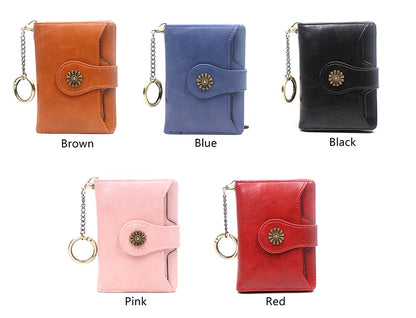 Retro leather women's wallet