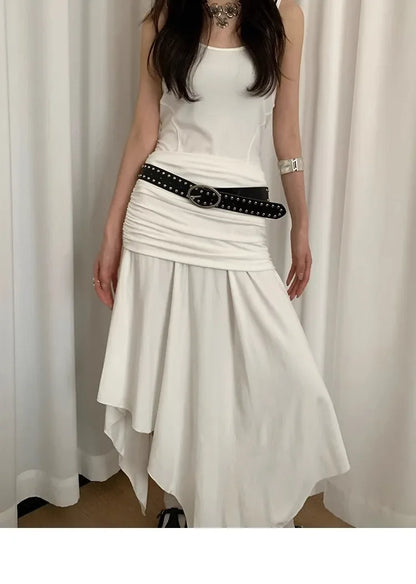 Bohemian women's belt with rivets, sophisticated and exclusive design