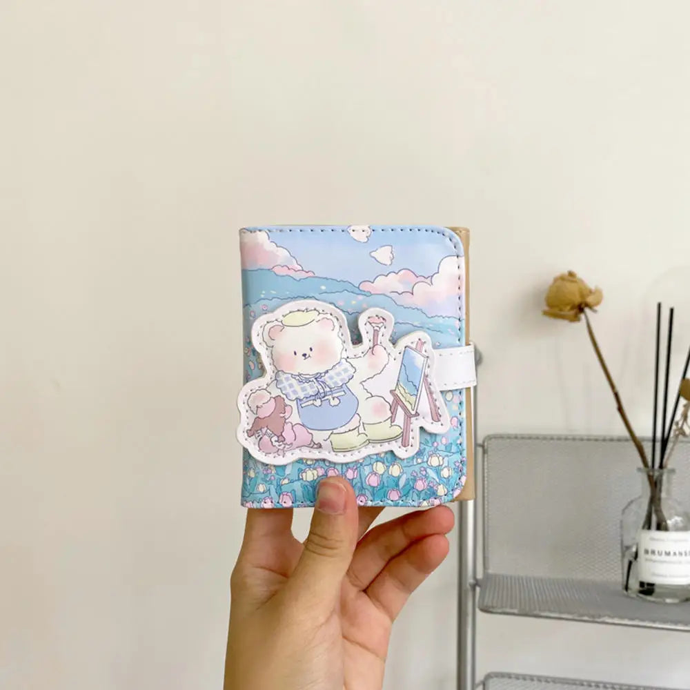 A women's wallet ideal for teenagers, featuring a cartoon design.
