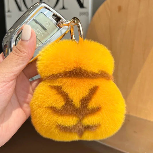 Genuine Rabbit Fur Keychain - Beautiful and cute bag charm