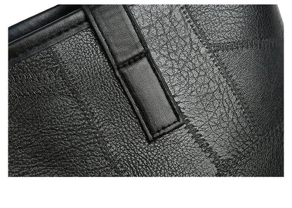 Stylish and elegant women's square tote bag with a horizontal zipper, suitable for carrying by hand or on the shoulder