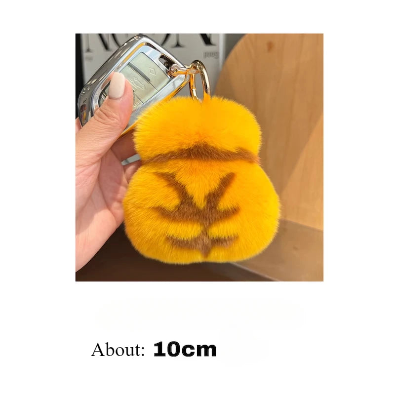 Genuine Rabbit Fur Keychain - Beautiful and cute bag charm