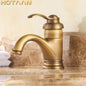 Crane 6-inch antique brass lavatory faucet