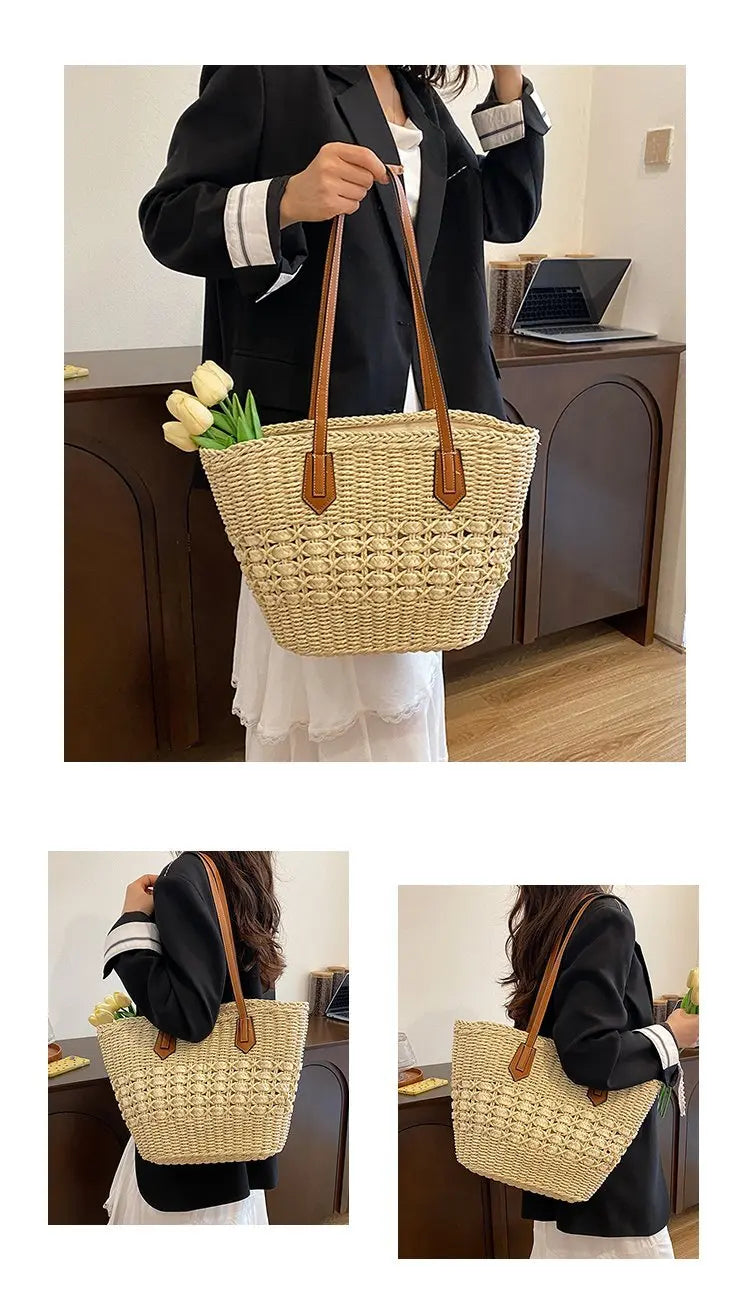 Classic women's handbag, crafted from premium leather with an elegant finish
