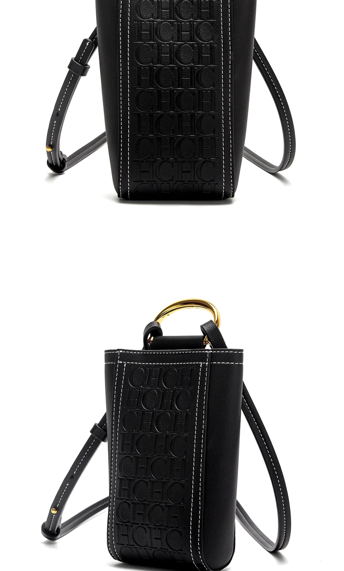 Women's crossbody bag, solid color, for cell phone and credit cards