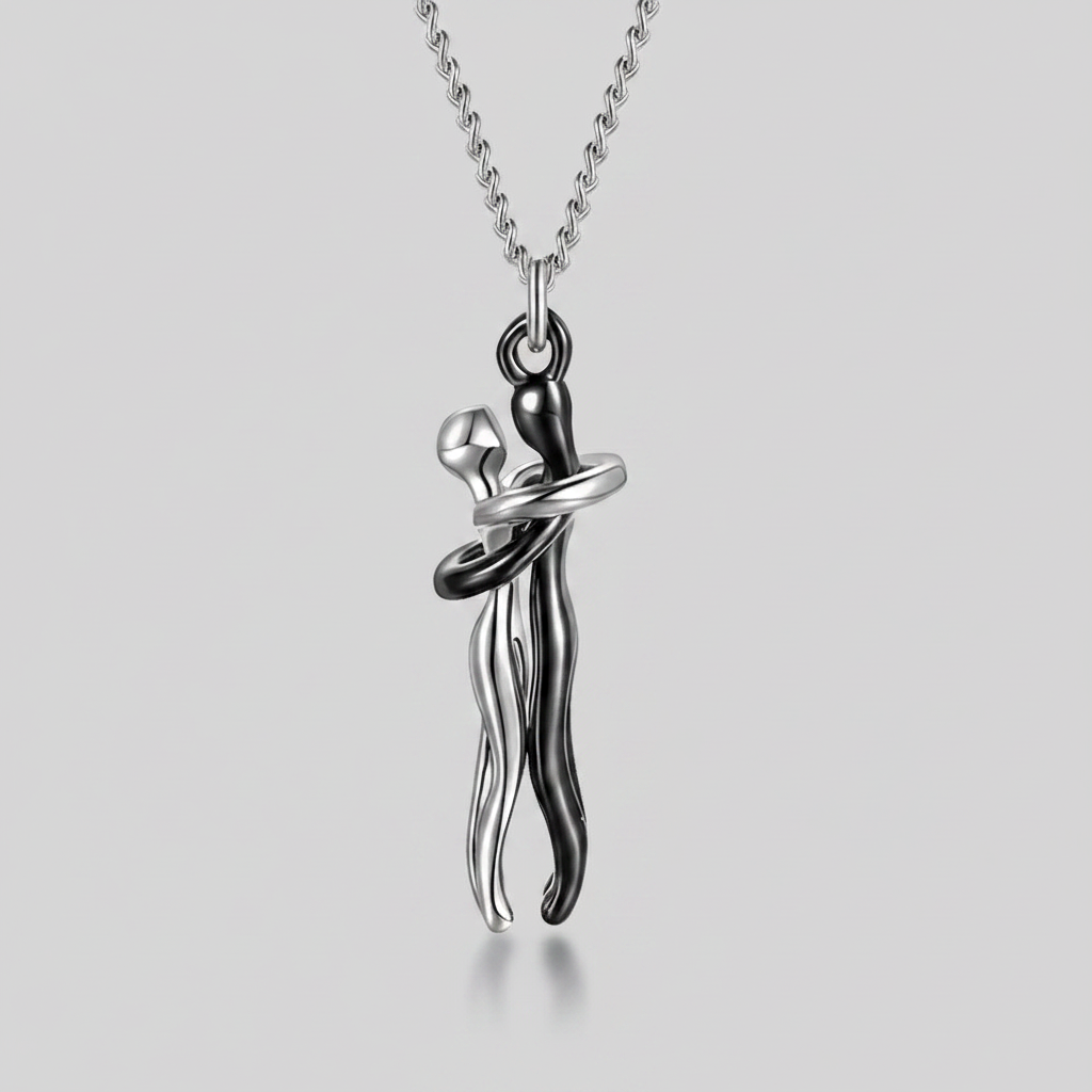 Love Symbol Hug Pendant Necklace – Sophisticated and Elegant