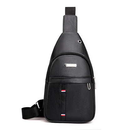 Men's PU shoulder bag, fanny pack, crossbody bag