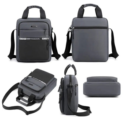 High-capacity, high-quality men's shoulder bag, made of waterproof and multifunctional Oxford fabric