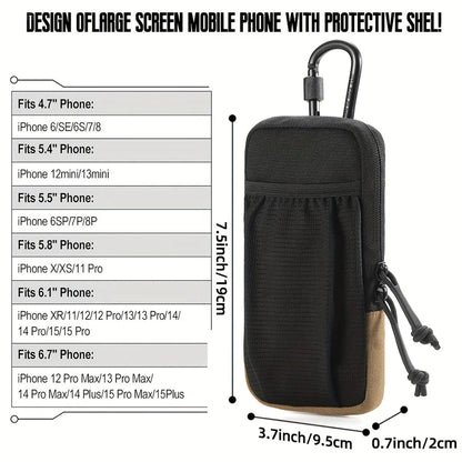Multifunctional sports waist pack for mobile phones, suitable for mountaineering, hiking, and other outdoor activities.