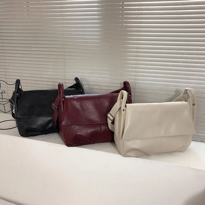 Large women's leather handbag