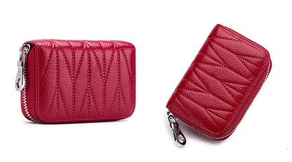 Women's wallet in genuine leather with RFID for card